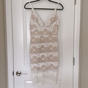 White Lace Mini Dress
